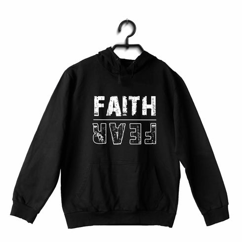 Faith | Fear (upside down) Christianity Hooded SweatShirts